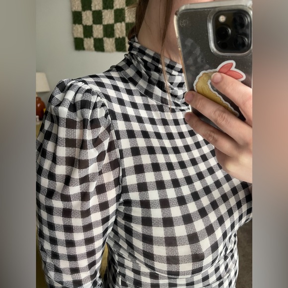 Free People Gather Check Tee M - Picture 3 of 9